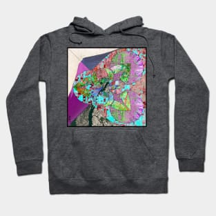 urban city mapping in pattern zentangle ecopop Hoodie